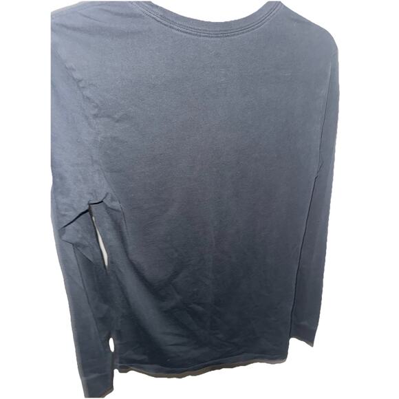 Nike Men’s Black Long Sleeve T-Shirt Size S Athletic Cut Logo - Picture 2 of 3